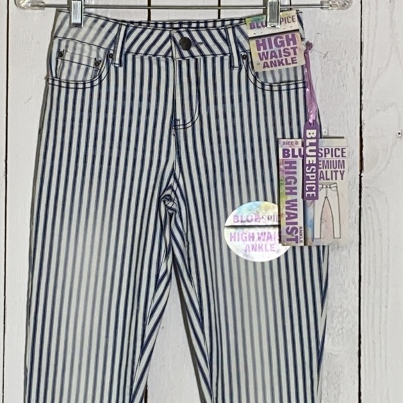 Blue Spice High Waist Ankle Pants - Picture 2 of 9